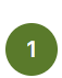 Number one in green circle - logo