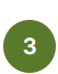 Number three in green circle - logo