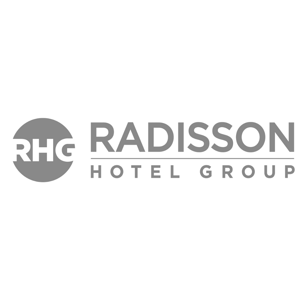 Radisson hotel gray logo